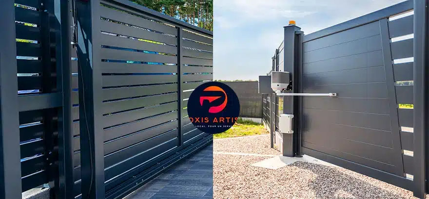 installation portail battant