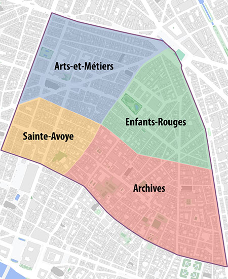 Arrondissement du temple parsi France