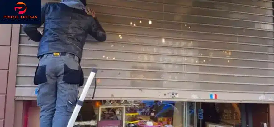 Installation rideaux métalliques Paris 14ème