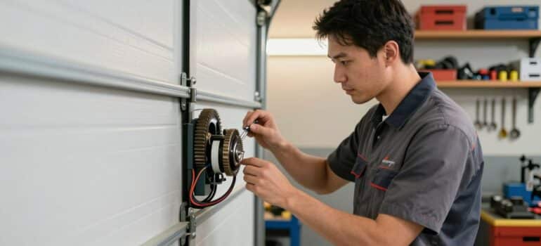 porte de garage en panne